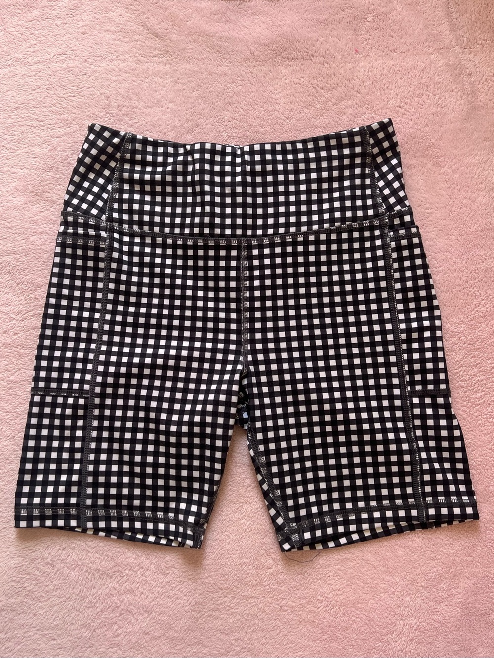 Women’s Workout Gingham Shorts